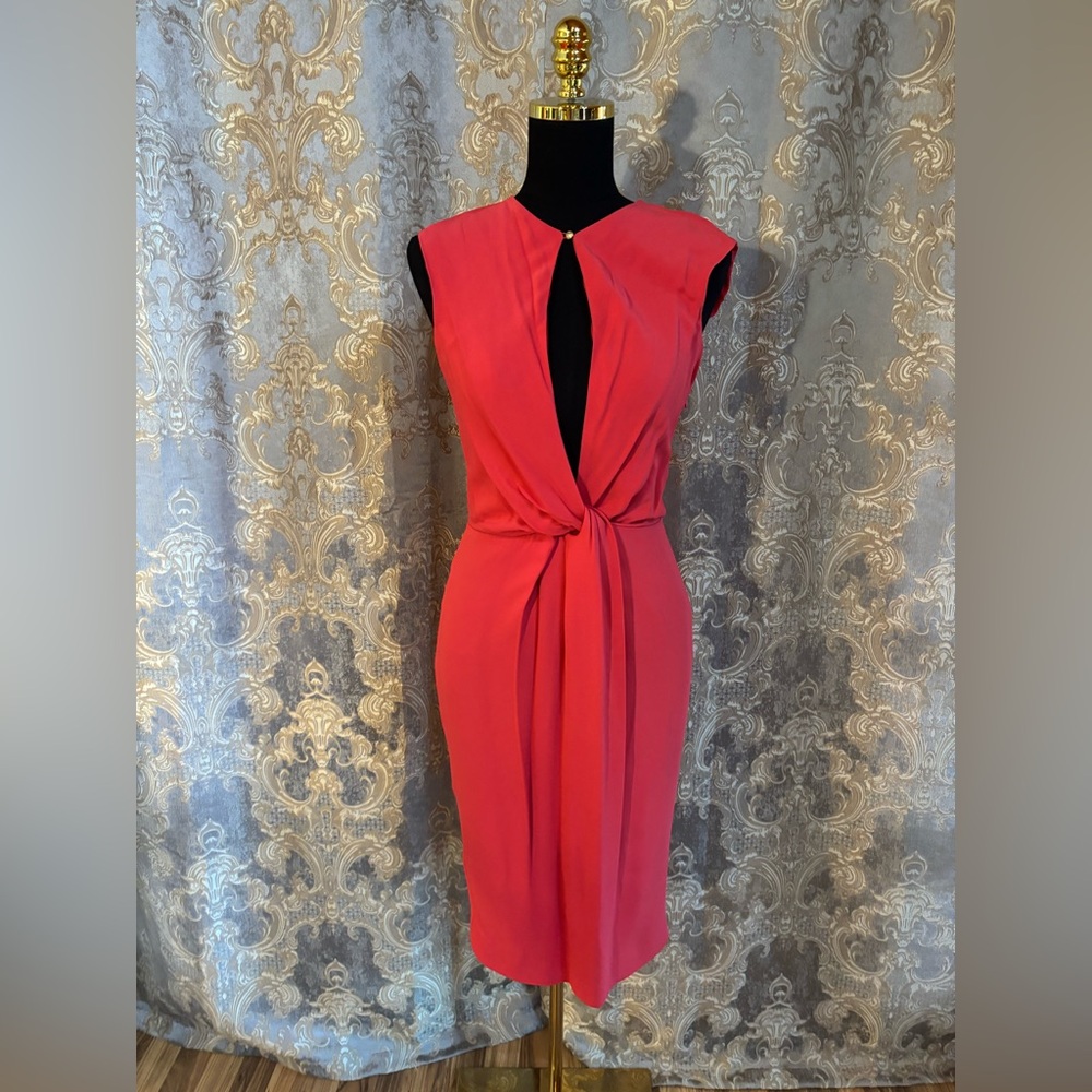 Francesco Scognamiglio Keyhole Cutout Midi Dress Italian Size 42